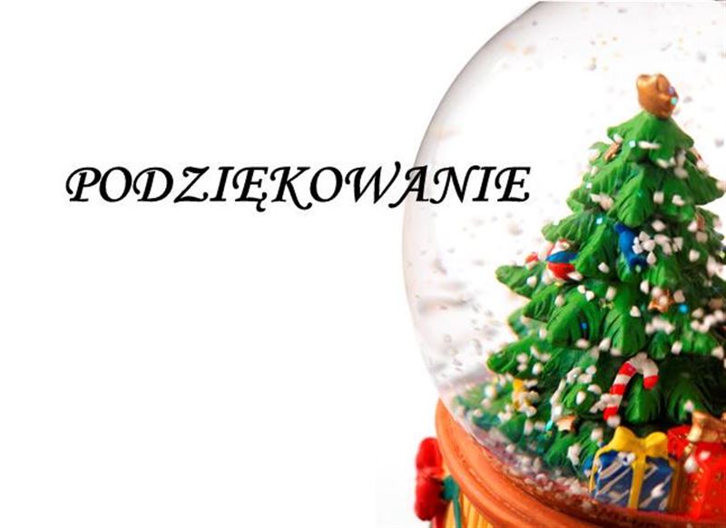 Podziękowanie - 17.12.2013