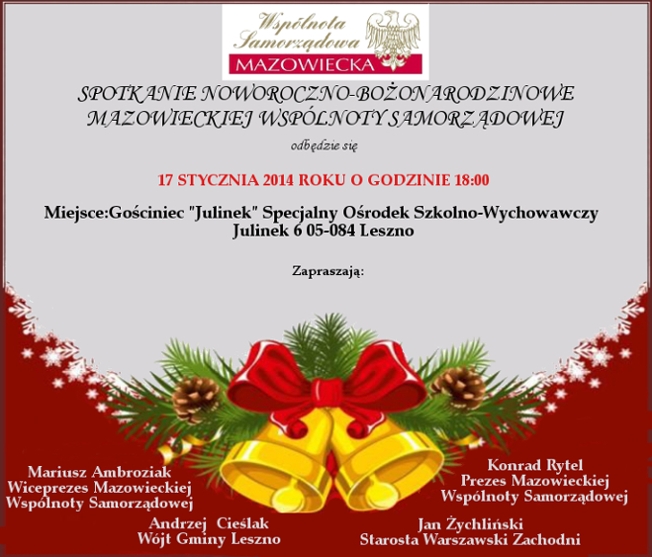 Spotkanie noworoczne MWS 2014!