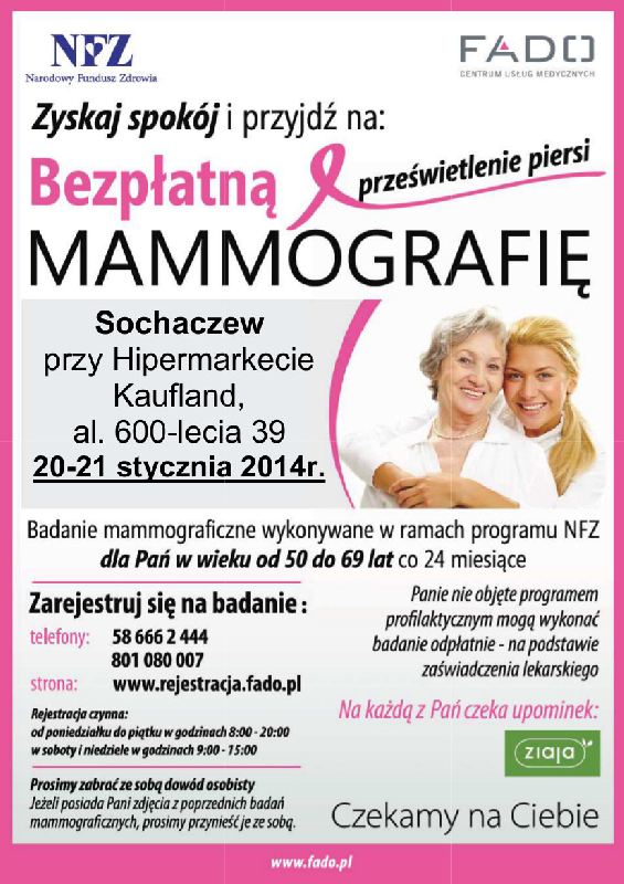 Mammobus LUX MED Diagnostyka w Sochaczewie