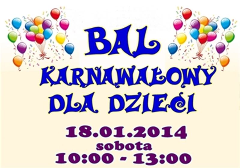 Karnawałowy Bal dla Dzieci