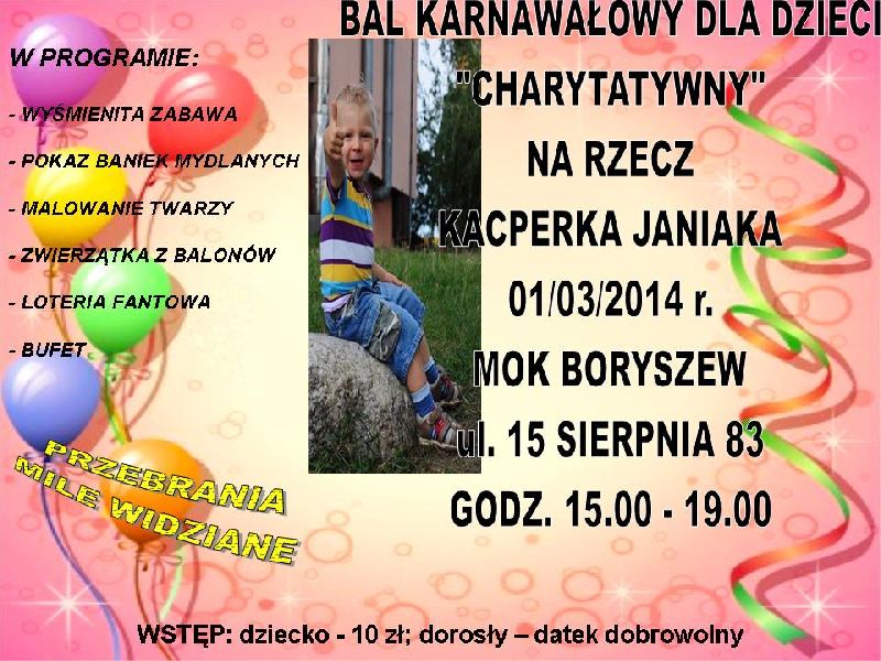 Bal dla dzieci na rzecz Kacperka