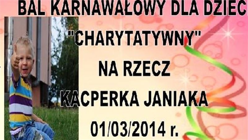 CHARYTATYWNY BAL KARNAWAŁOWY DLA DZIECI