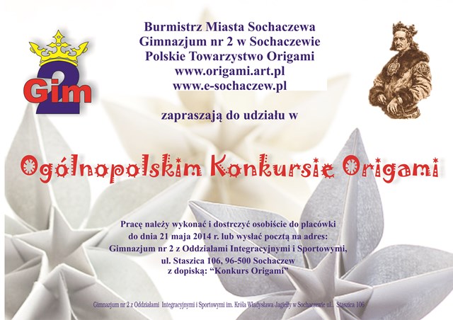 WIOSNA – Ogólnopolski Konkurs Origami