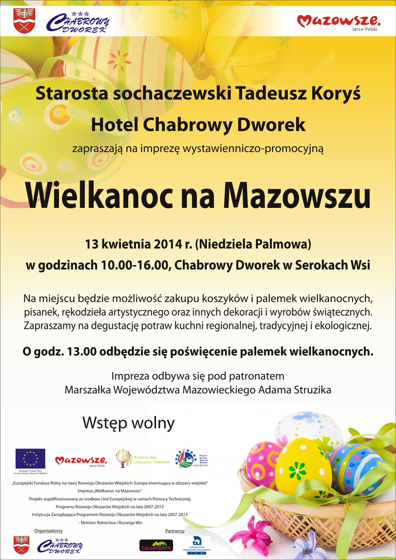 Zapraszamy w Niedzielę Palmową do Chabrowego Dworku