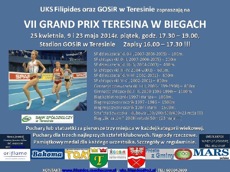 Zapraszamy na VII GP Teresina w Biegach