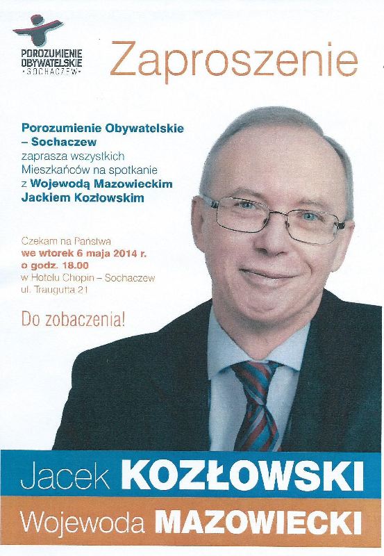 Wojewoda mazowiecki w Sochaczewie