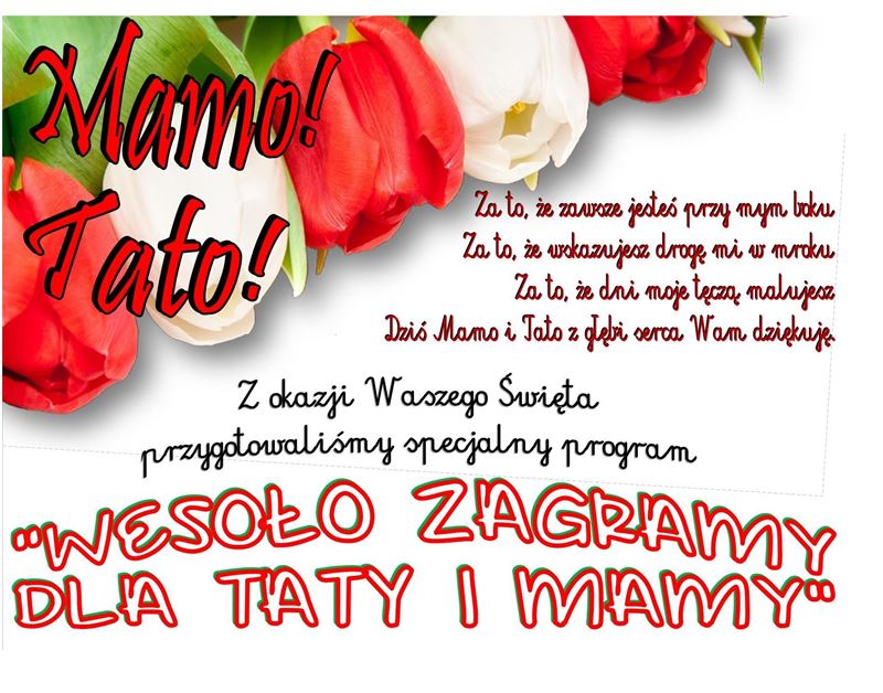 A w poniedziałek spektakl dla rodziców!