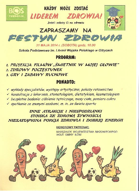 Przyjdź na Festyn Zdrowia