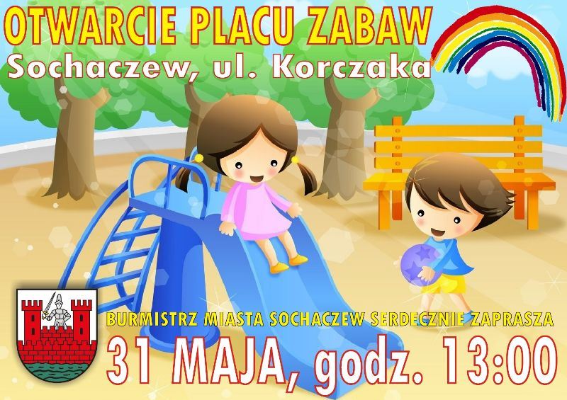 W sobotę otwieramy dwa place zabaw!