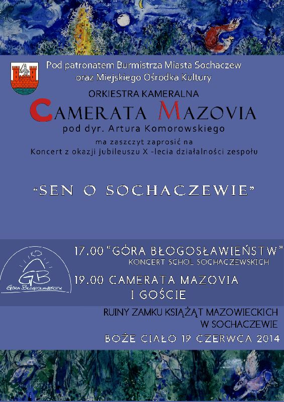 Koncert na wzgórzu zamkowym już 19 czerwca!