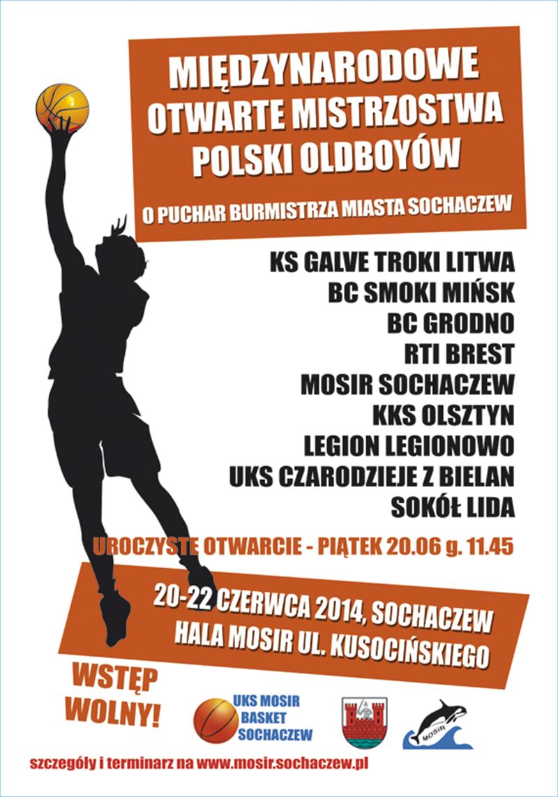 20-22 czerwca: koszykarskie Mistrzostwa Polski Oldboyów