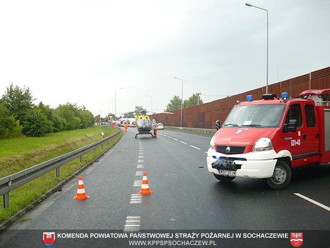 Śmiertelny wypadek na obwodnicy Sochaczewa