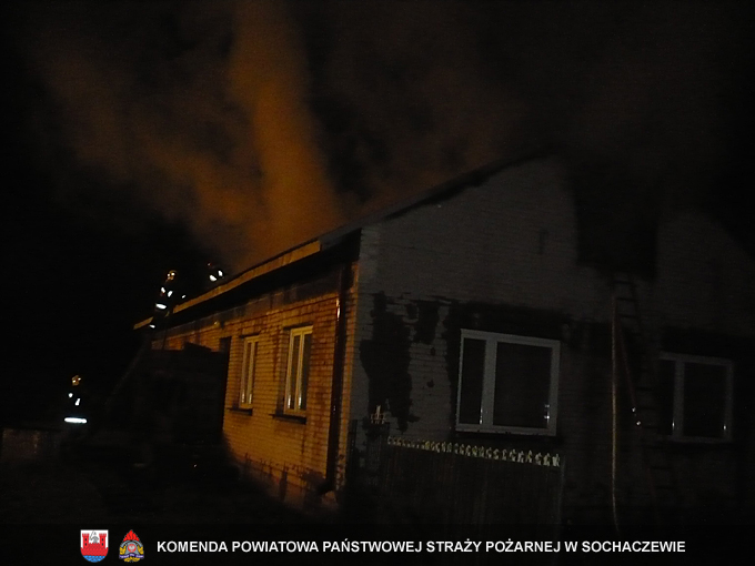 Pożar budynku mieszkalno-gospodarczego w Juliopolu