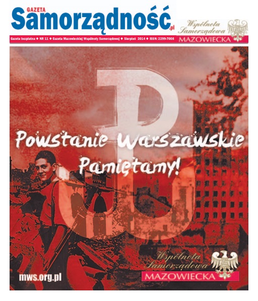 Gazeta Samorządność z okazji 70 rocznicy Powstania Warszawskiego