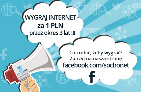 Wygraj szybki internet za 1zł miesięcznie !