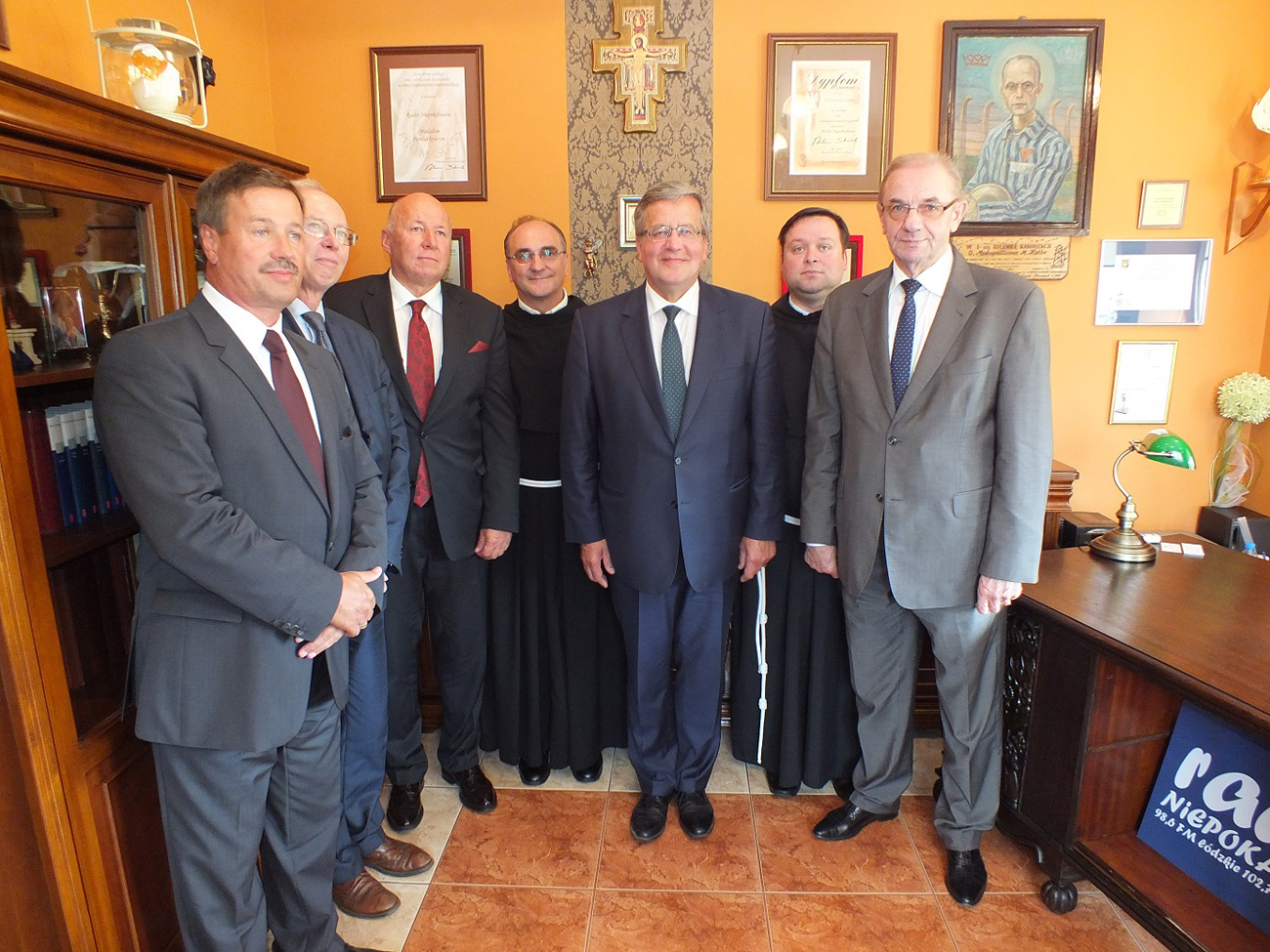 Prezydent Bronisław Komorowski w Niepokalanowie