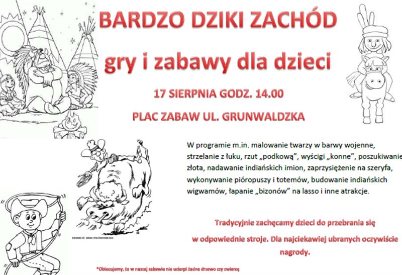 Bardzo dziki zachód - piknik na placu zabaw przy ul. Grunwaldzkiej - 13.08.2014