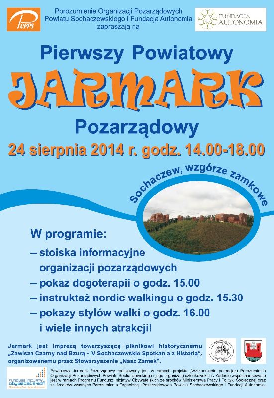 Porozumienie Organizacji Pozarządowych Powiatu Sochaczewskiego (POPPS) i Fundacja Autonomia zaprasza