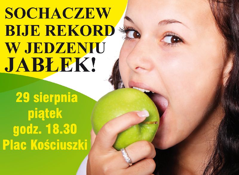 Sochaczew bije rekord Polski w jedzeniu jabłek!