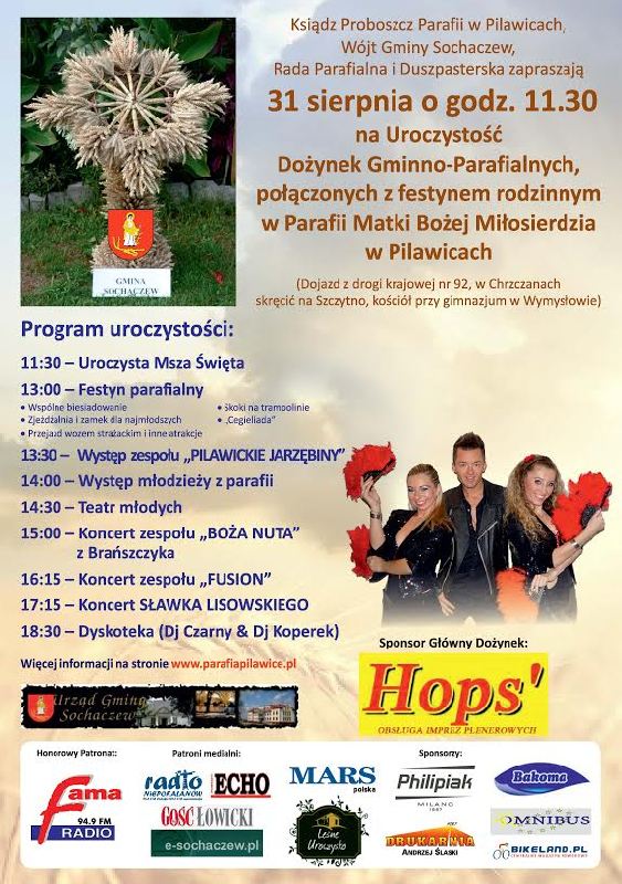 Dożynki gminno-parafialne w Pilawicach - 27.08.2014
