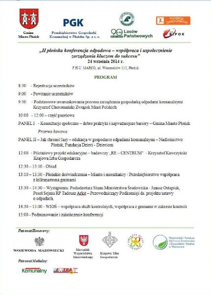 II Konferencja odpadowa w Płońsku