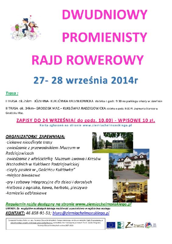 Zapraszamy na rajd po Ziemi Chełmońskiego