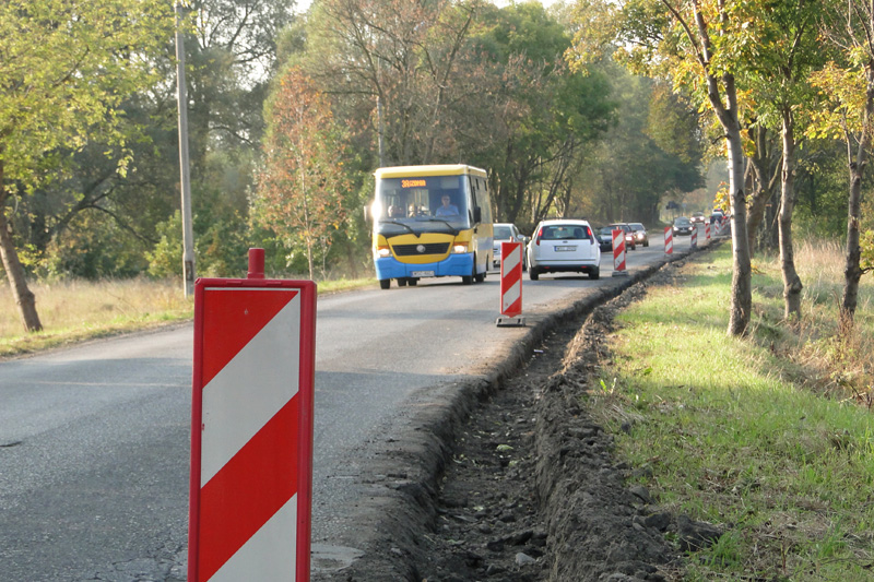 Ulica Brukowa w przebudowie