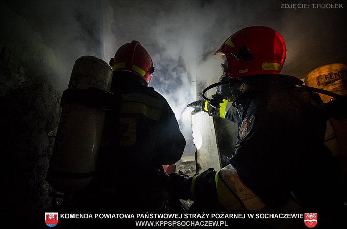 Pożar budynku mieszkalnego w Jeżówce