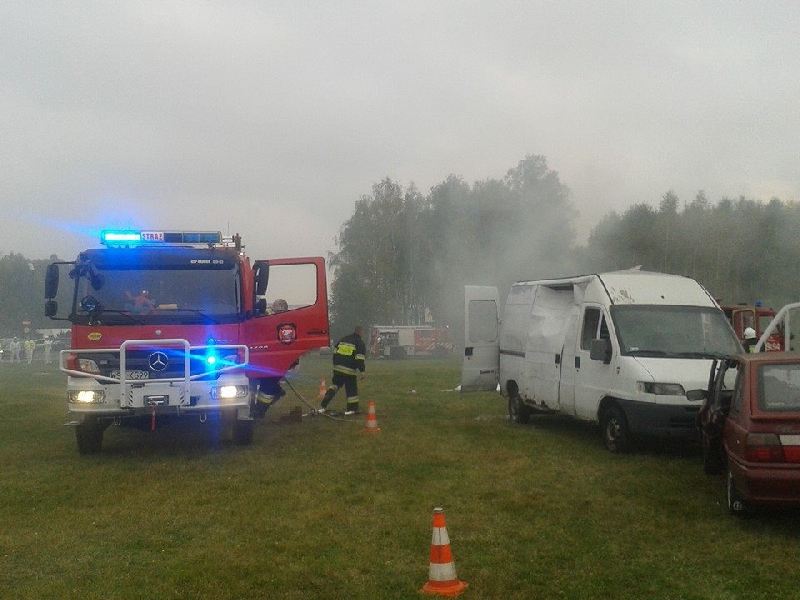 Ćwiczenia Strażaków w powiecie Sochaczewskim.