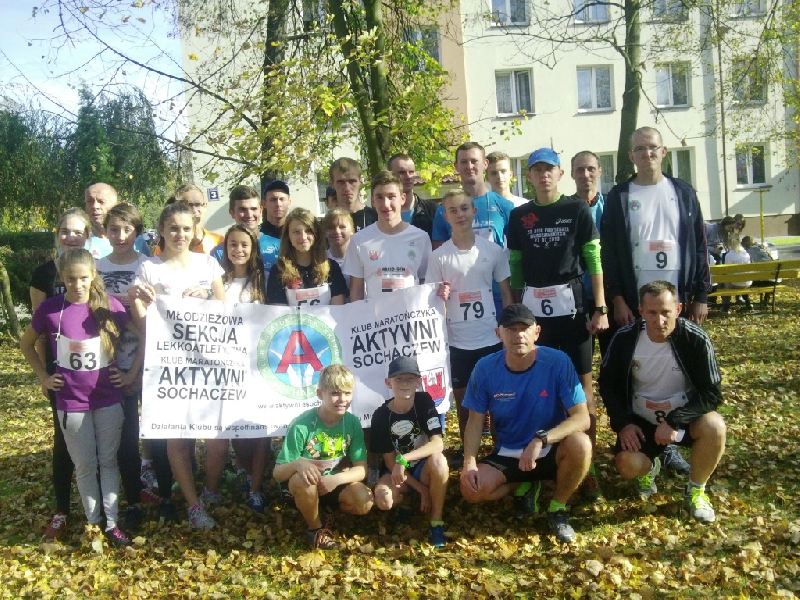 Aktywni w X Biegu Papieskim Sochaczew 19.10.2014