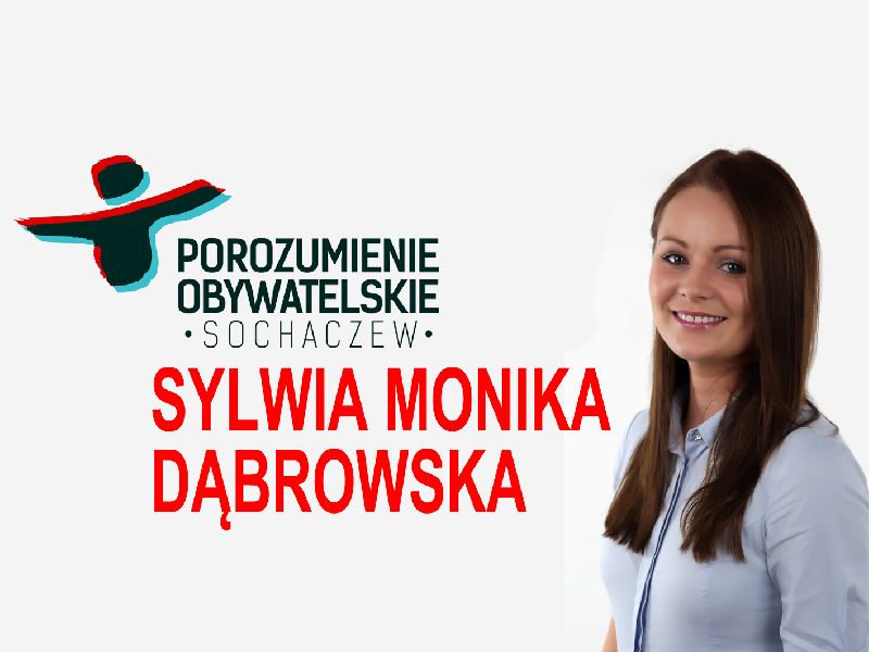 Sylwia Monika Dąbrowska - kandydatka do Rady Powiatu
