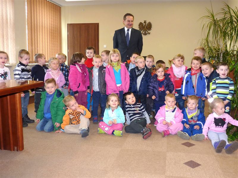 Wesołe Tuptusie z wizytą u burmistrza