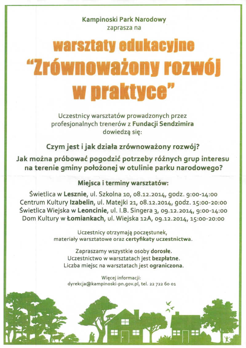 Zapraszamy na warsztaty edukacyjne
