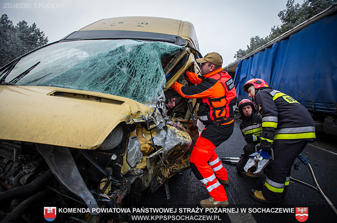 Wypadek drogowy w Kamionie