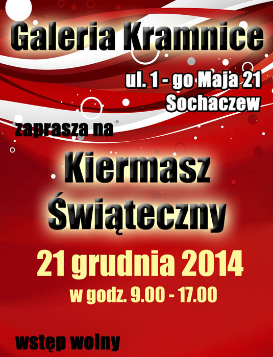 Świąteczny kiermasz w Kramnicach 21 grudnia 2014