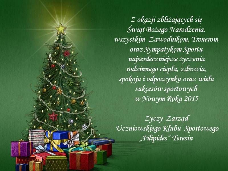 Świąteczne Życzenia - 23.12.2014