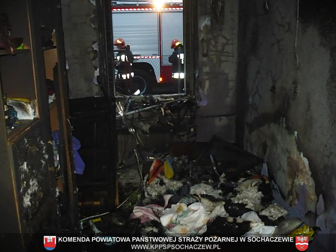 Pożar budynku mieszkalnego przy ul. Mireckiego