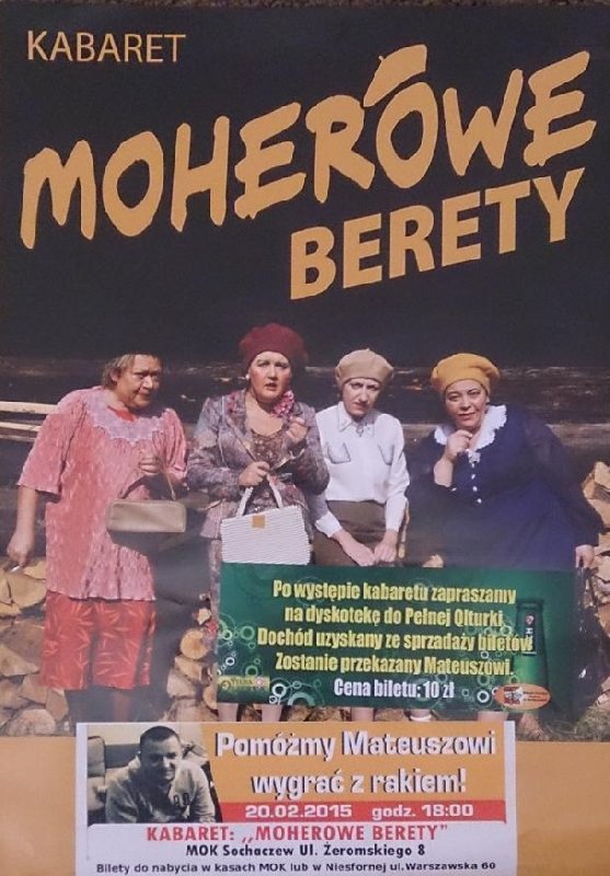 Przyjdź na kabaret – pomożesz choremu Mateuszowi