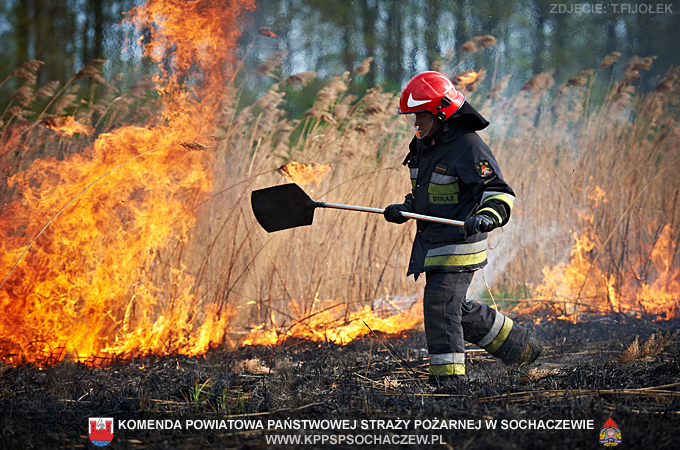 Powiat sochaczewski stanął w płomieniach