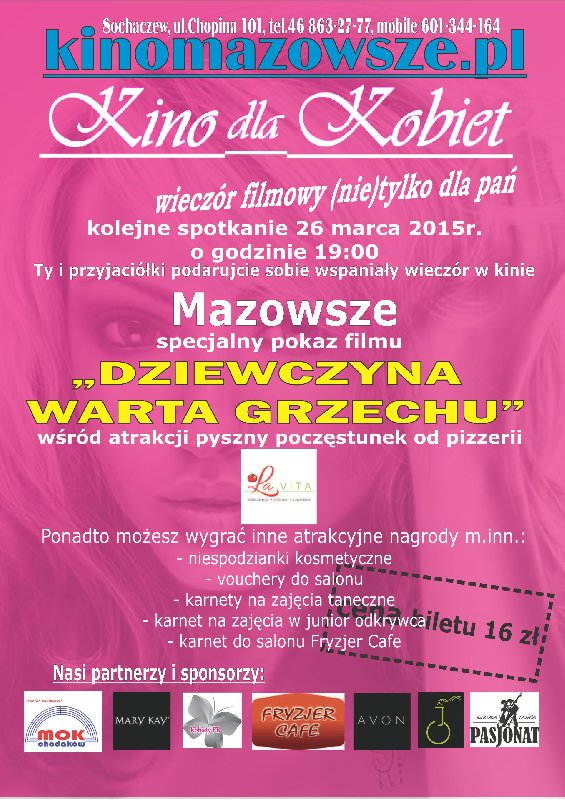 Kino dla Kobiet - 23.03.2015
