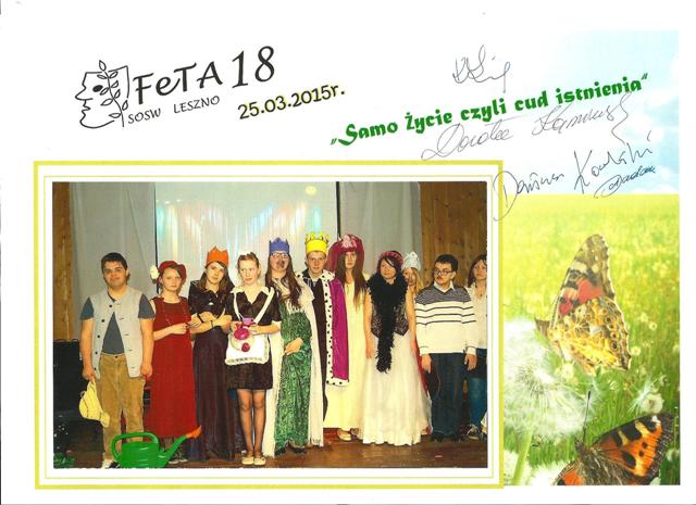 FeTA teatralna w Lesznie - 30.03.2015