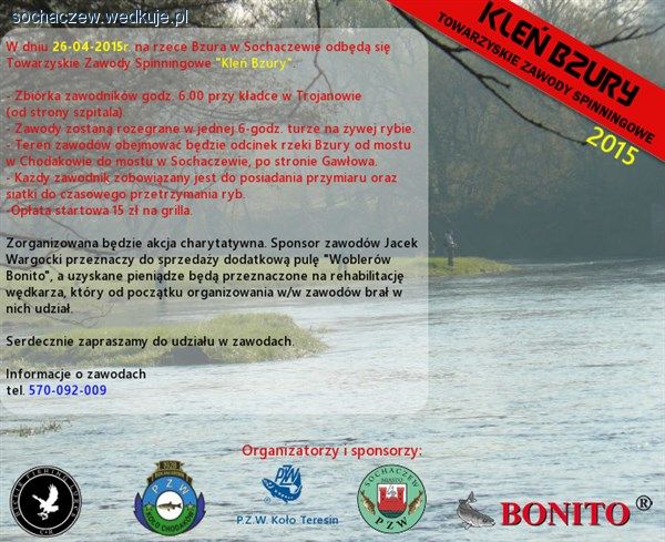 Towarzyskie zawody spinningowe – KLEŃ BZURY