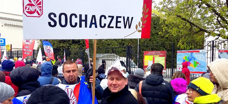 Sochaczew na manifestacji ZNP