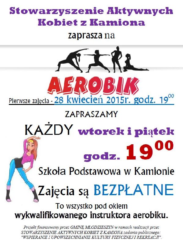 Bezpłatny aerobik w Kamionie