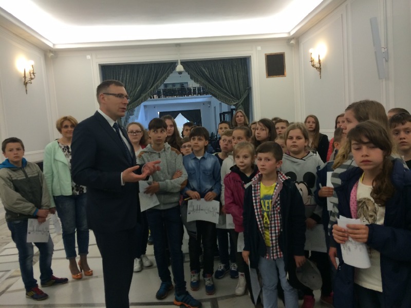 Uczniowie z Iłowa zwiedzali Sejm