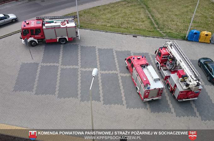 Strażacy na Osiedlu Kochanowskiego w Sochaczewie