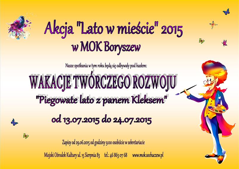 Lato w mieście w MOK Boryszew