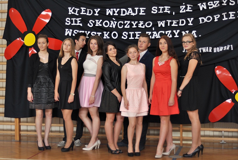 Pożegnanie gimnazjalistów