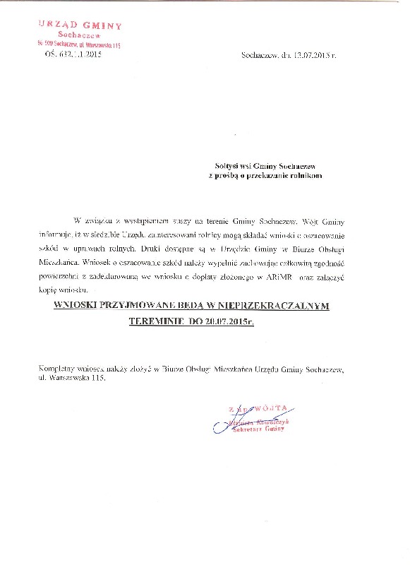 Szacowanie szkód w uprawach rolnych
