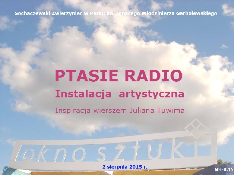 PTASIE RADIO W OKNIE SZTUKI